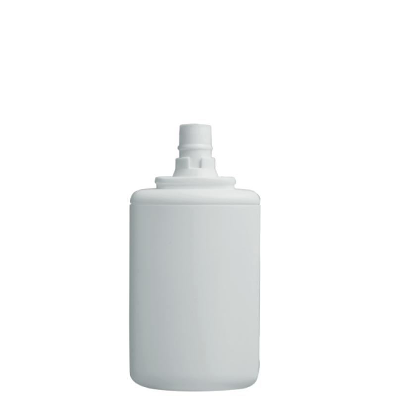 Triangular bottle 200 ml HDPE/PP, neck snap-on, style FRANCOFORTE